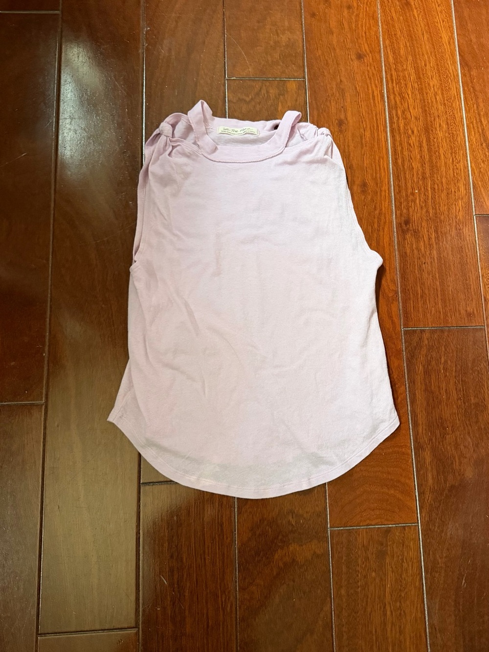 Free People Soft Lilac Crew Tank Top